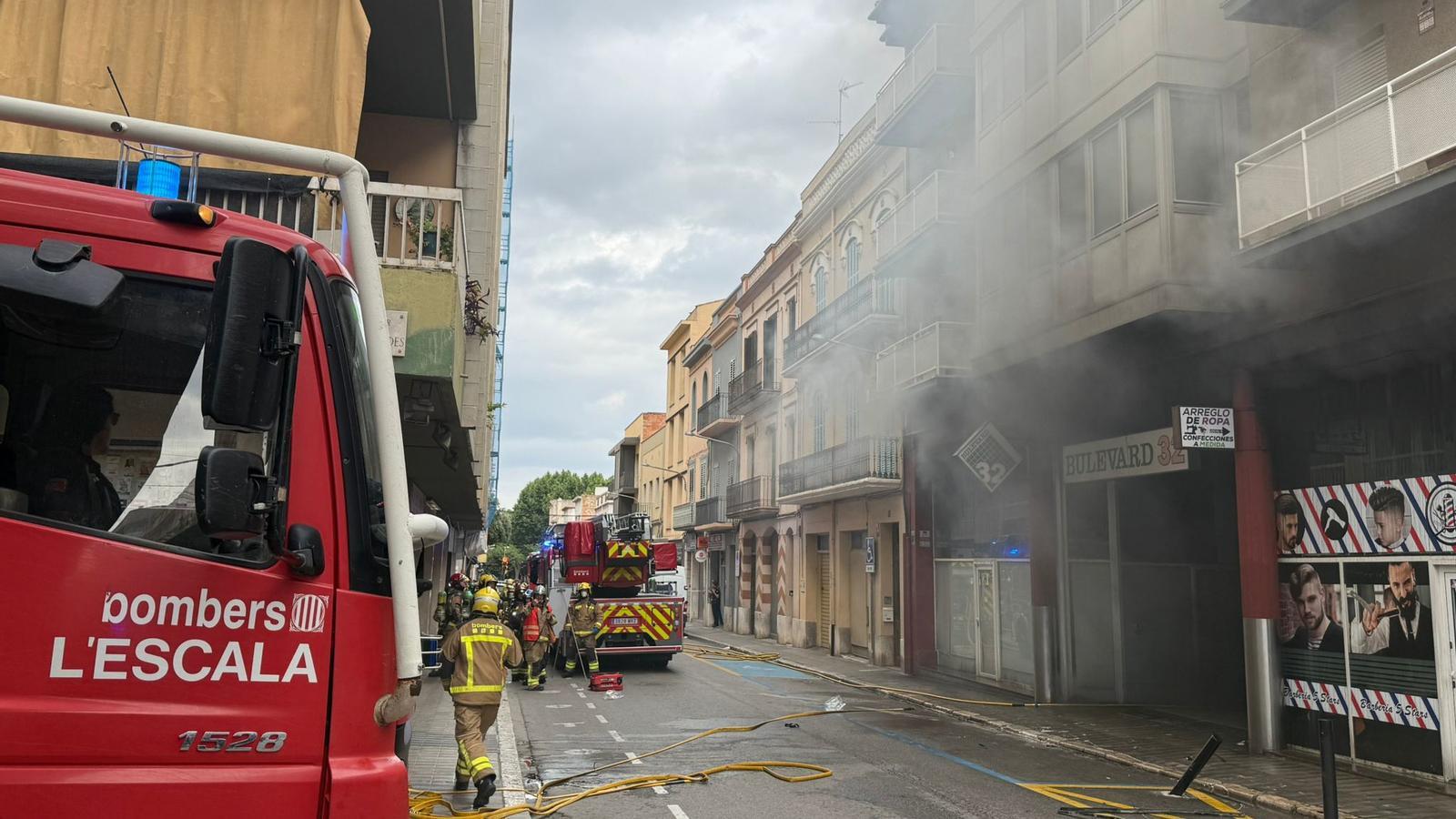 Fire in Figueres.