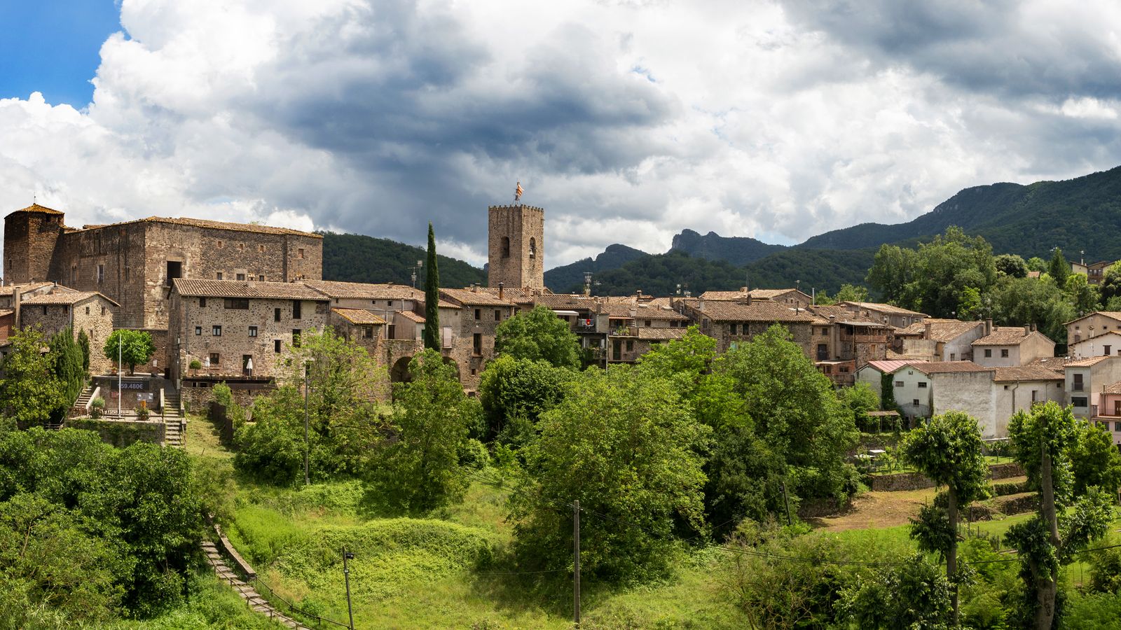 Santa Pau a village of La Garrotxa.