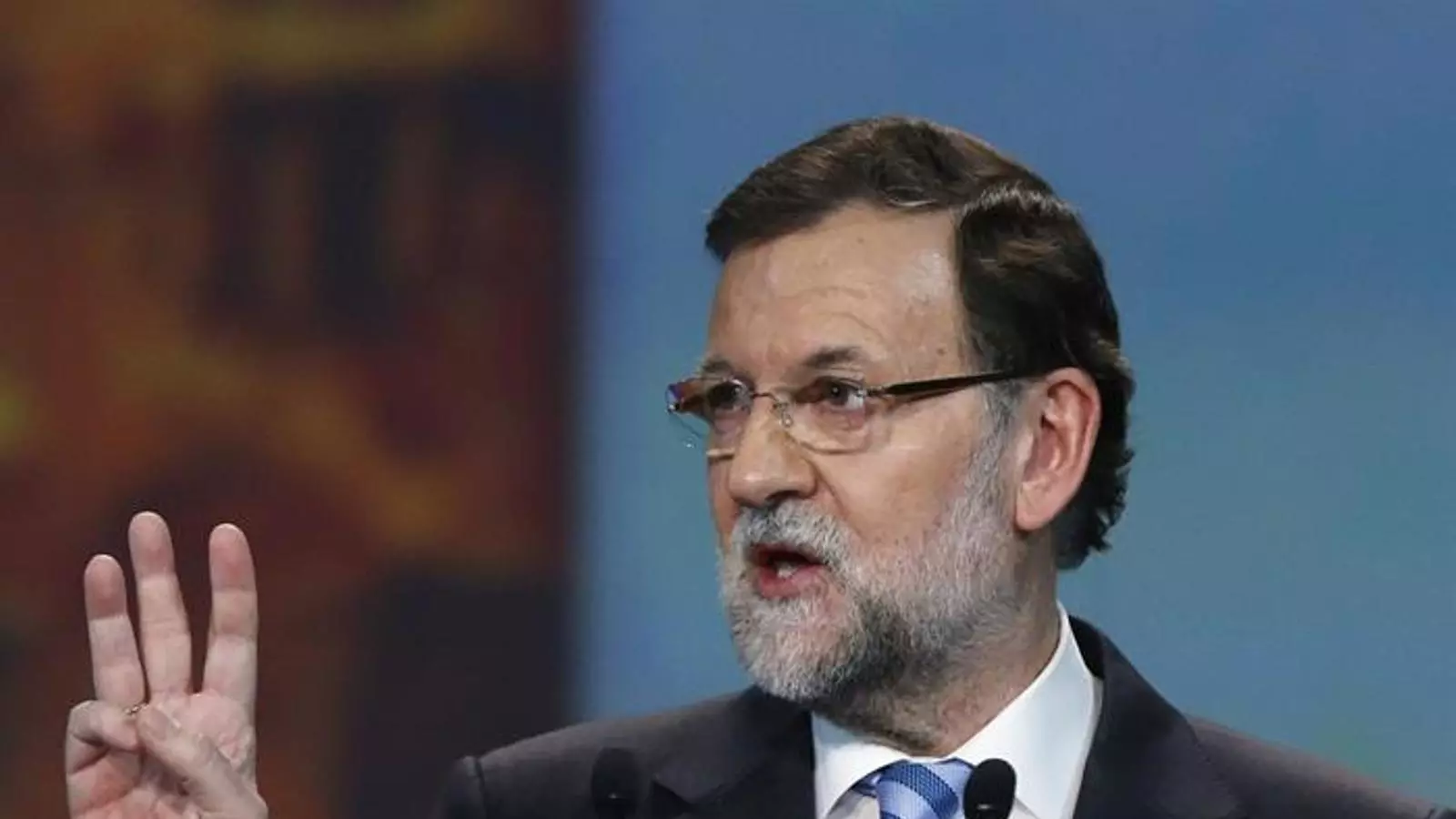 El president del govern espanyol, Mariano Rajoy, aquest diumenge a Madrid. EFE