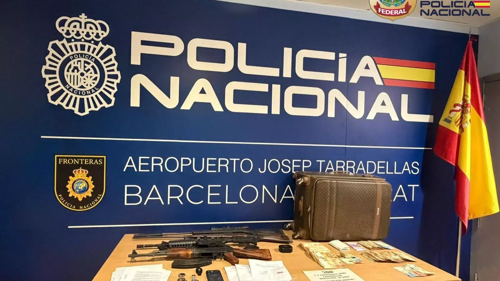 El material decomissat per la Policia Nacional