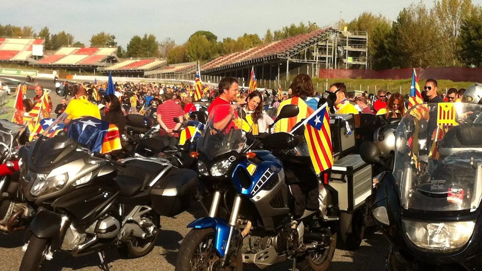 La motorada per la independència al circuit de Montmeló / S.G.