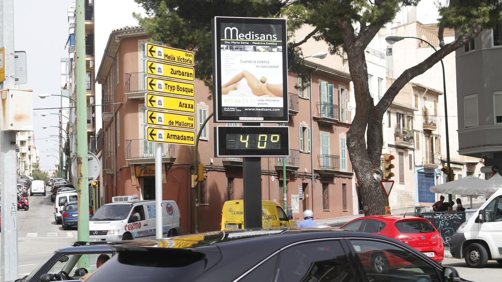 Thermometer der Straßen von Palma.