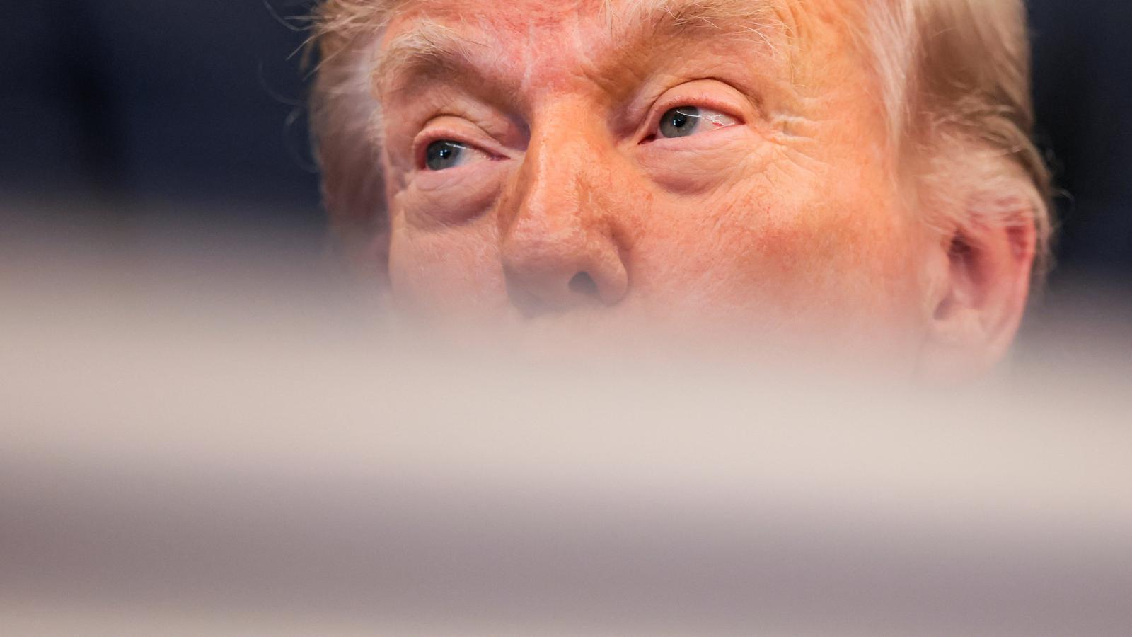 President Donald Trump this Thursday at a press conference.