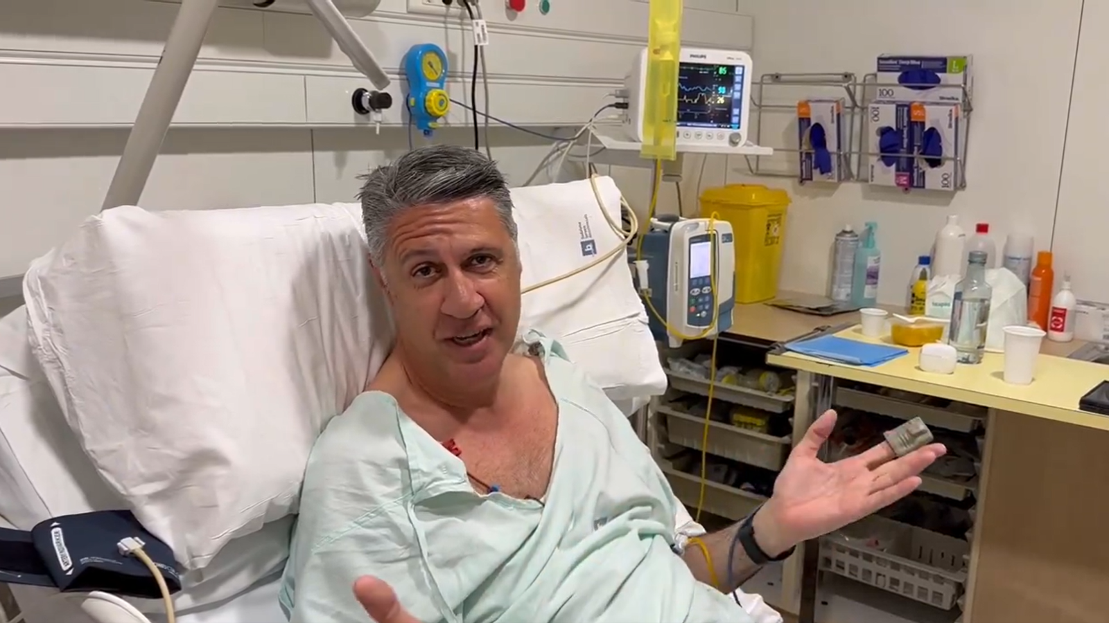 Albiol en el hospital