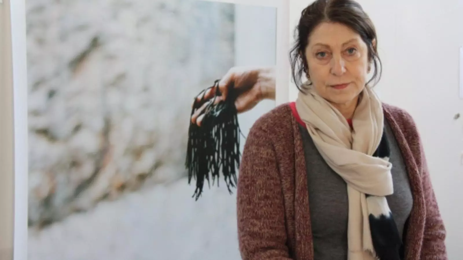 Collins, fotografiada al seu estudi