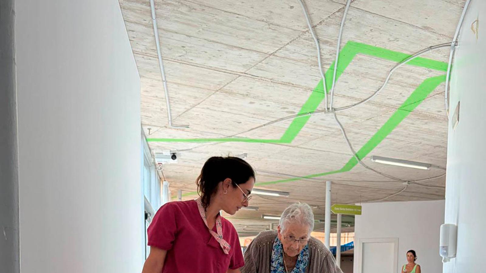 Eine Nutzerin des soziosanitären Zentrums Santa Rita