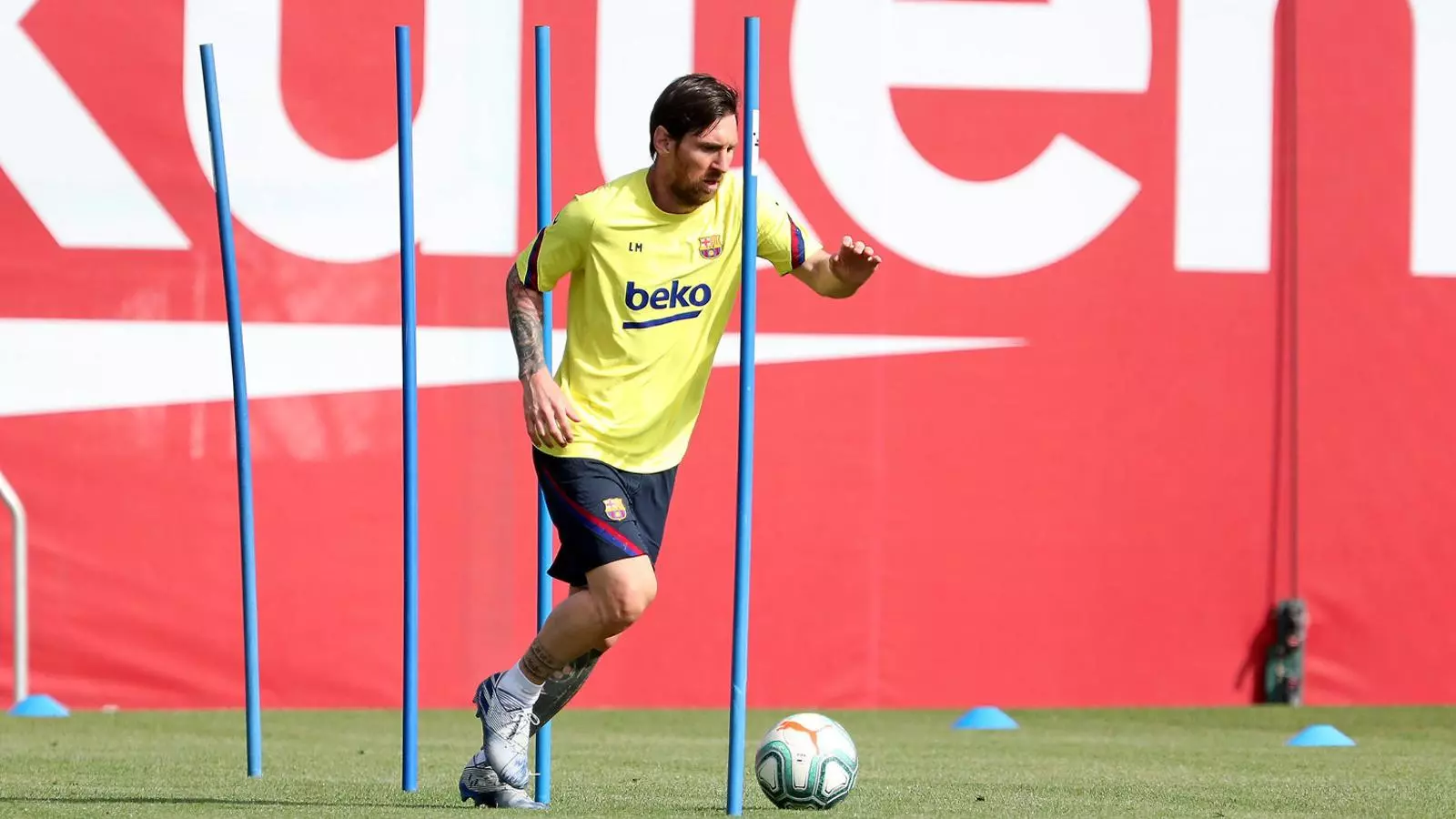 Messi va ser un dels primers jugadors del Barça que es va entrenar
En solitari a la Ciutat Esportiva Joan Gamper.