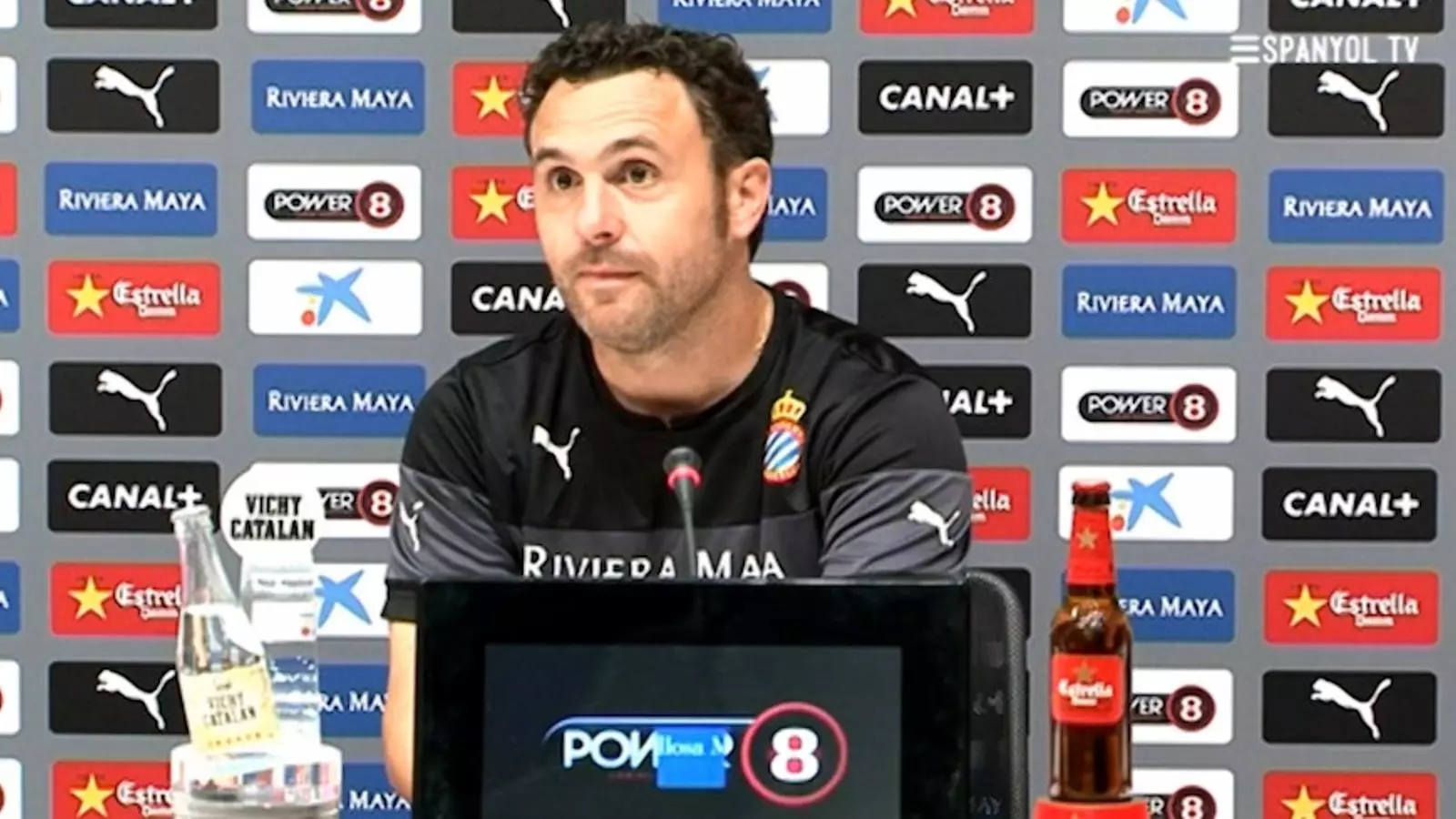 Sergio González en roda de premsa / RCDE