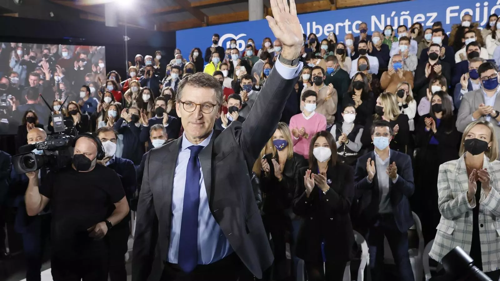Alberto Núñez Feijóo, aquest dimecres a la junta directiva del PP de Galícia