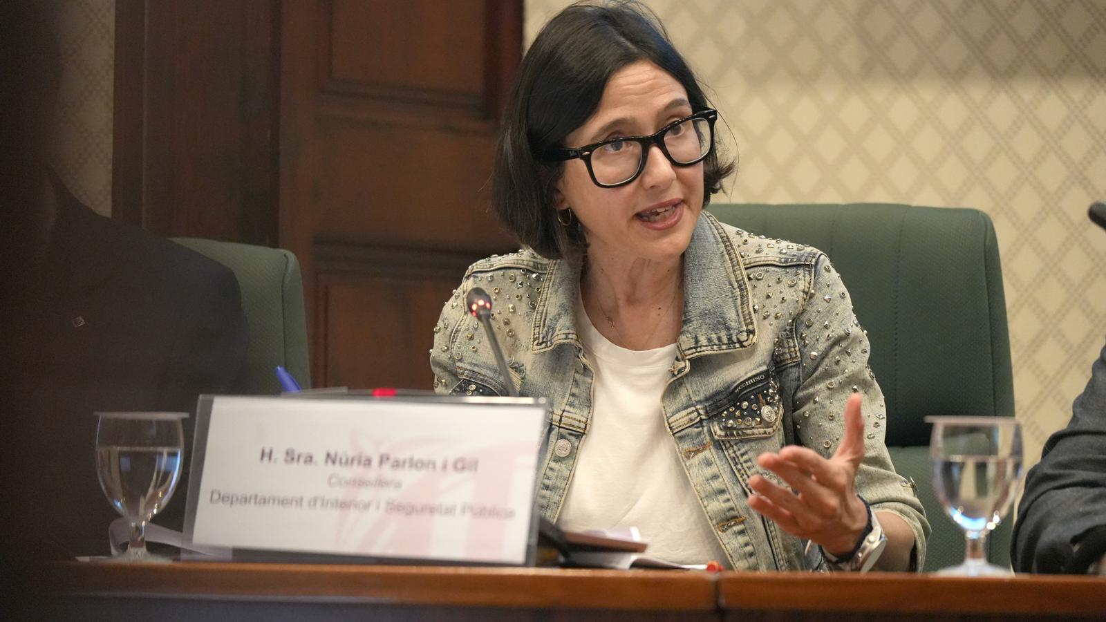 The councilor Núria Parlon, in a appearance in Parliament.
