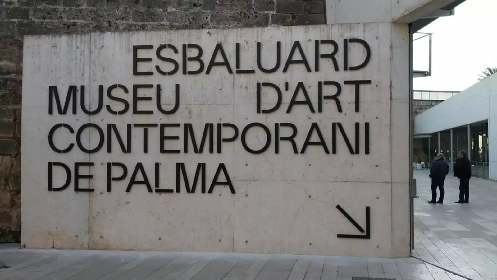 Imatge de la nova retolació d'Es Baluard Museu d'Art Contemporani