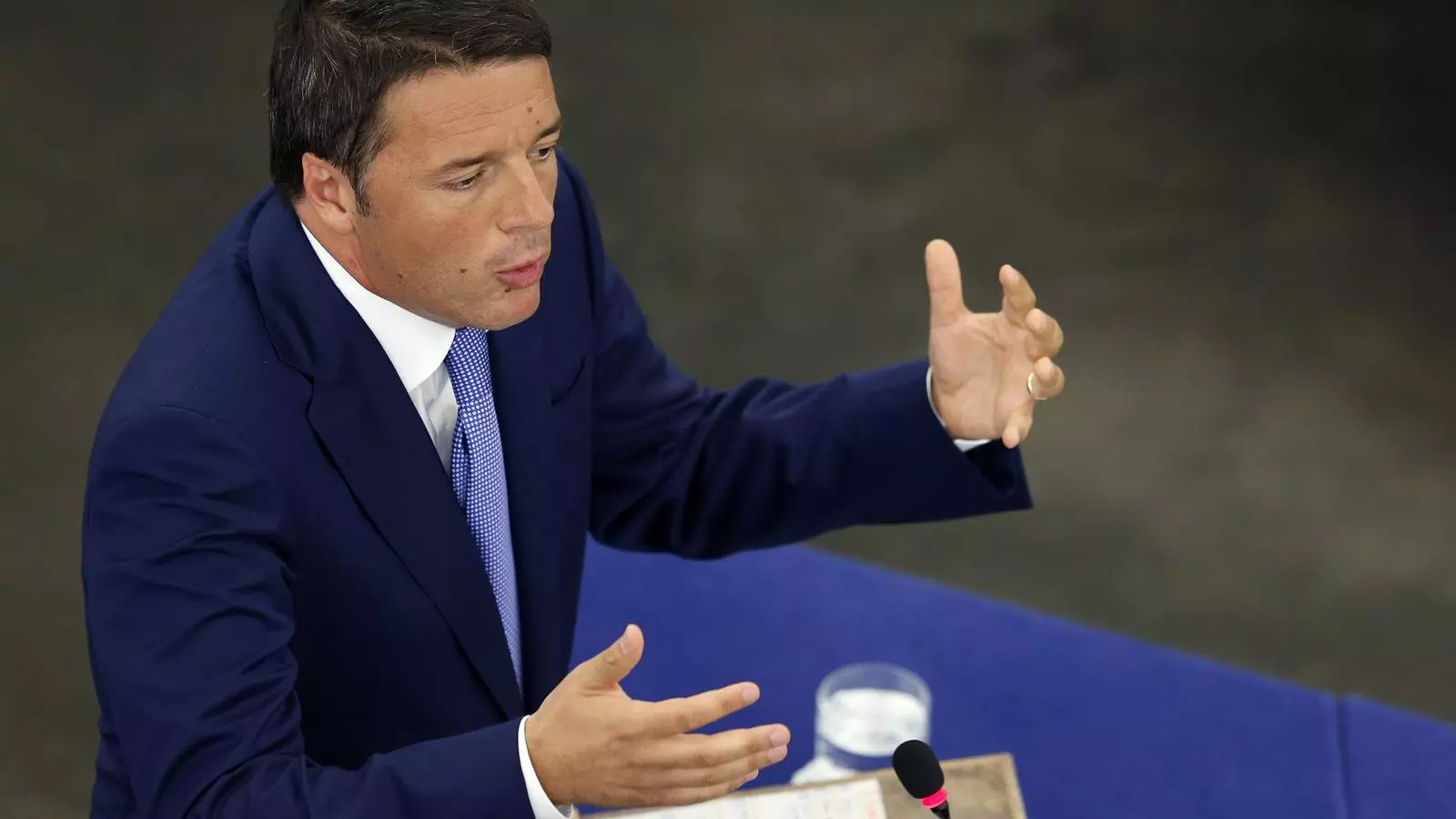 El primer ministre italià, Matteo Renzi, aquest dimecres al Parlament europeu / REUTERS