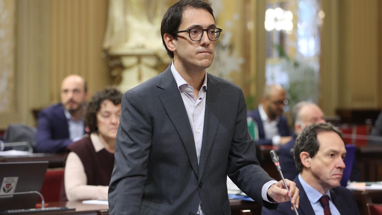 Iago Negueruela, in the plenary session this morning during the control session to the Government