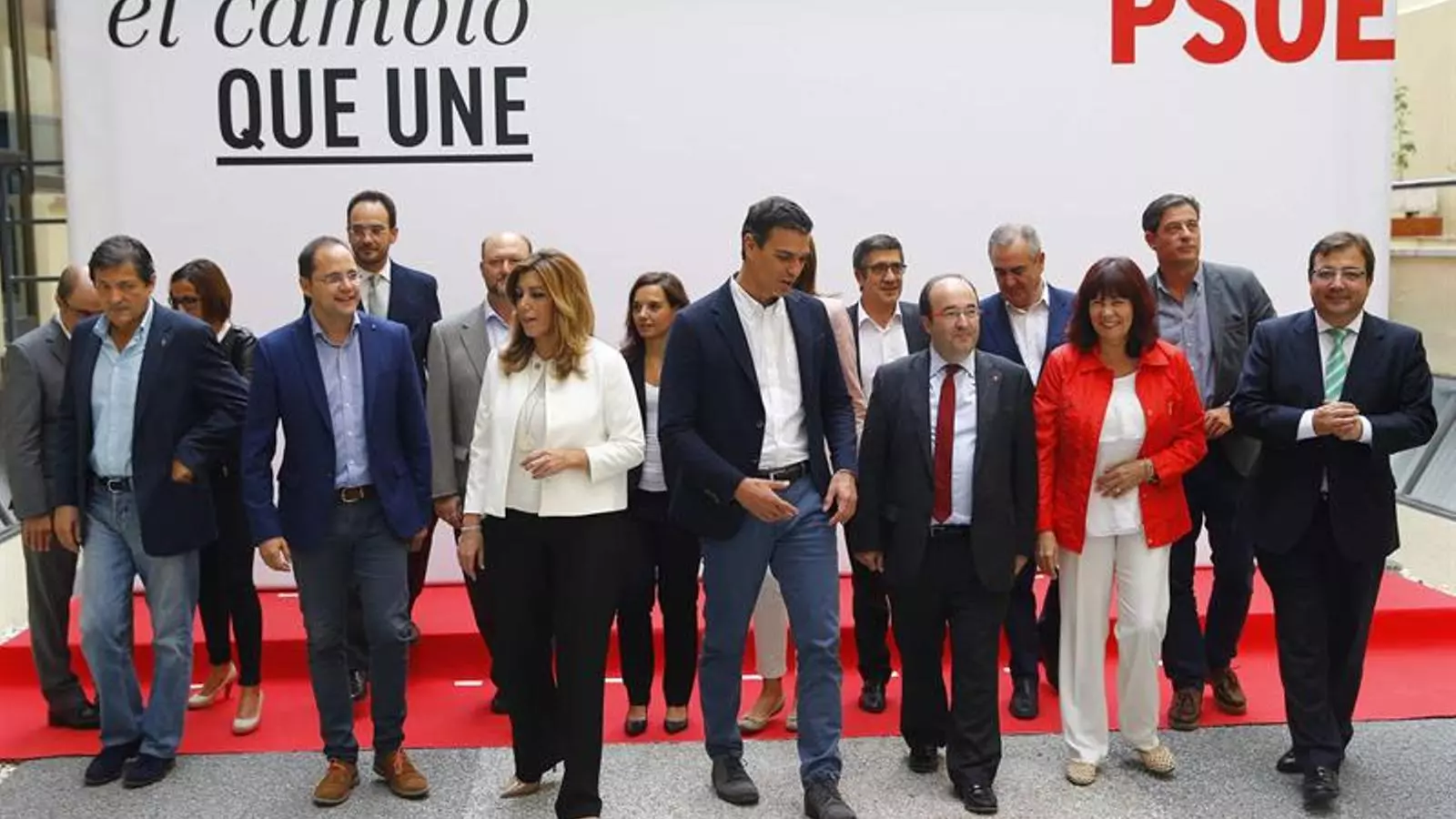 Foto de família del consell de política federal del PSOE / EFE
