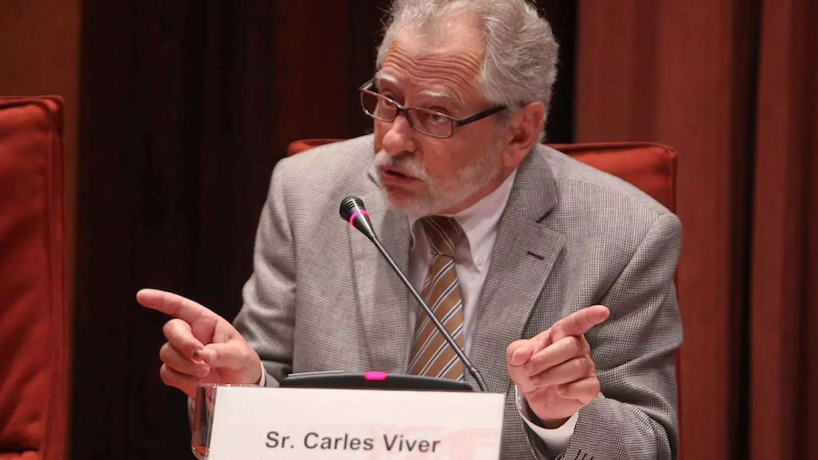 Carles Viver Pi-Sunyer, aquest dimecres al Parlament / PERE VIRGILI