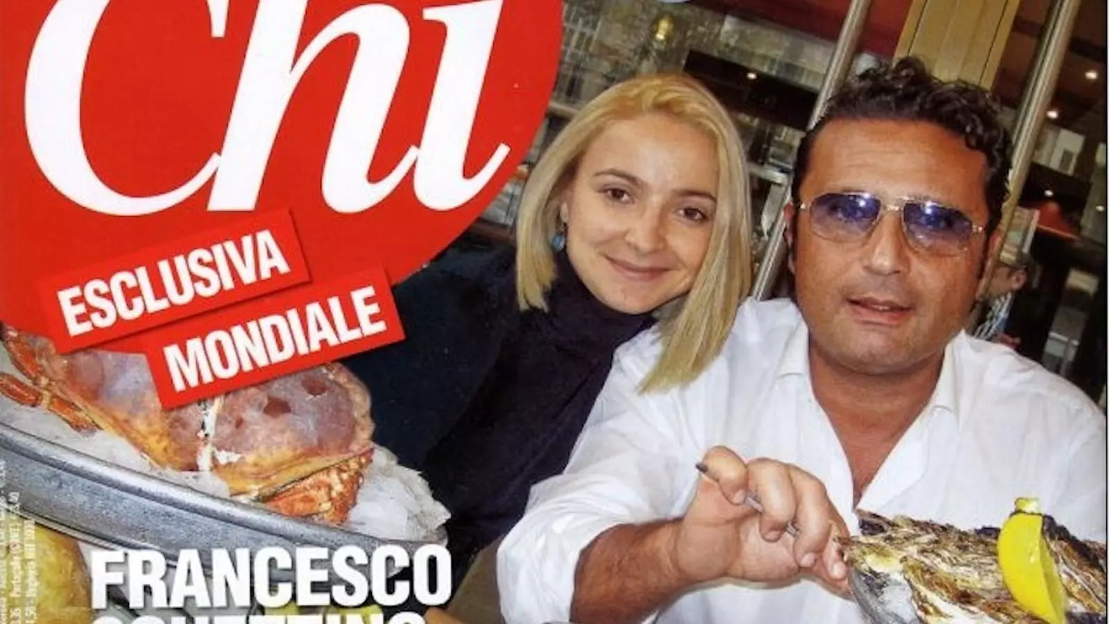 El capità Francisco Schettino i Dominica en la portada de la revista Chi al desembre / Captura de la web del 'Daily Mail'