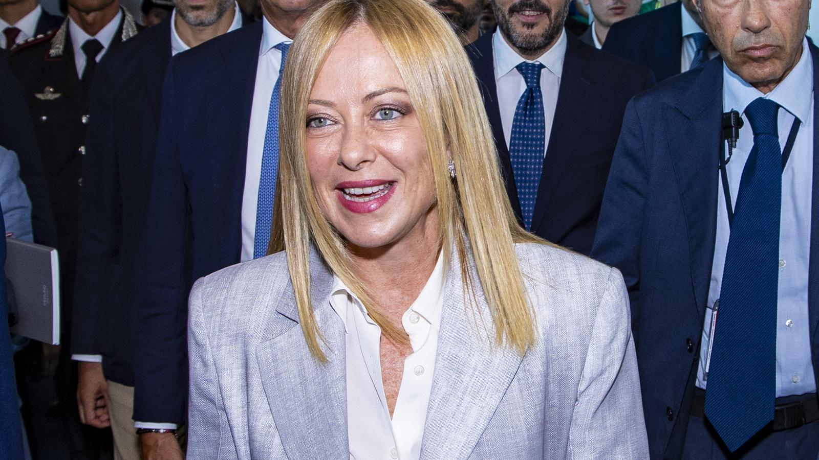 Giorgia Meloni, at a recent event.