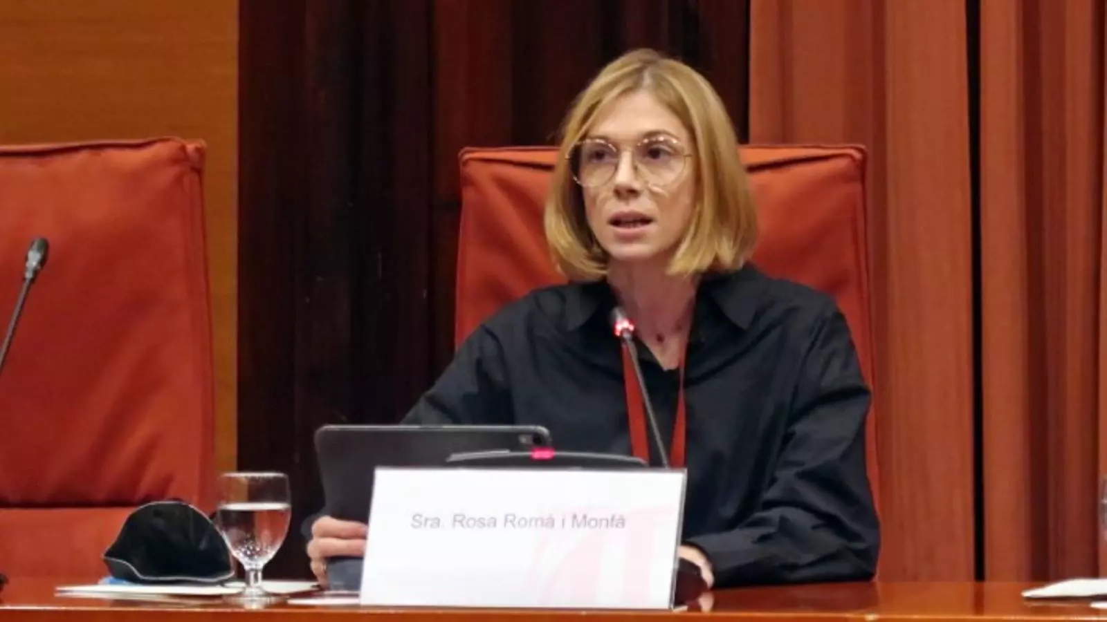 Rosa Romà, davant la Comissió d'Afers Interdepartamentals