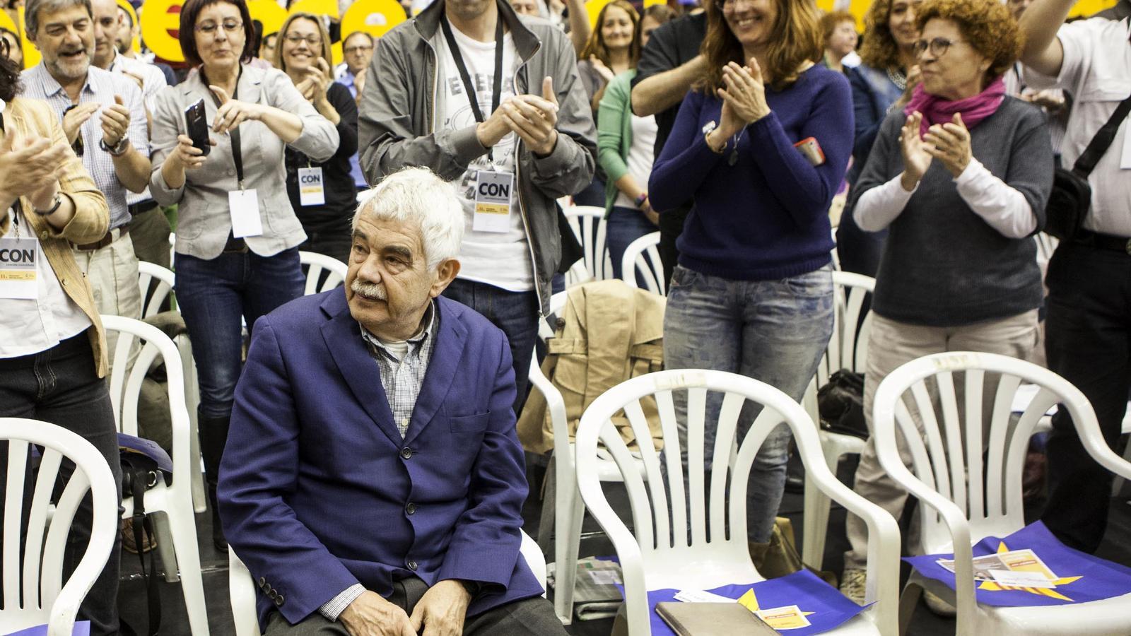 Pasqual Maragall, in an archive image, at an ERC rally.