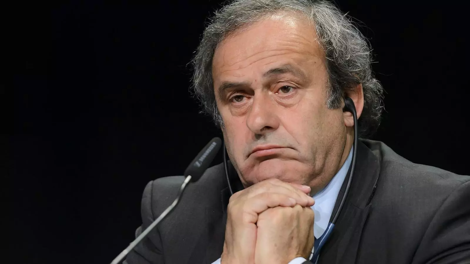 Rafa Benítez, entrenador del Reial Madrid. Michel Platini, president de la UEFA.