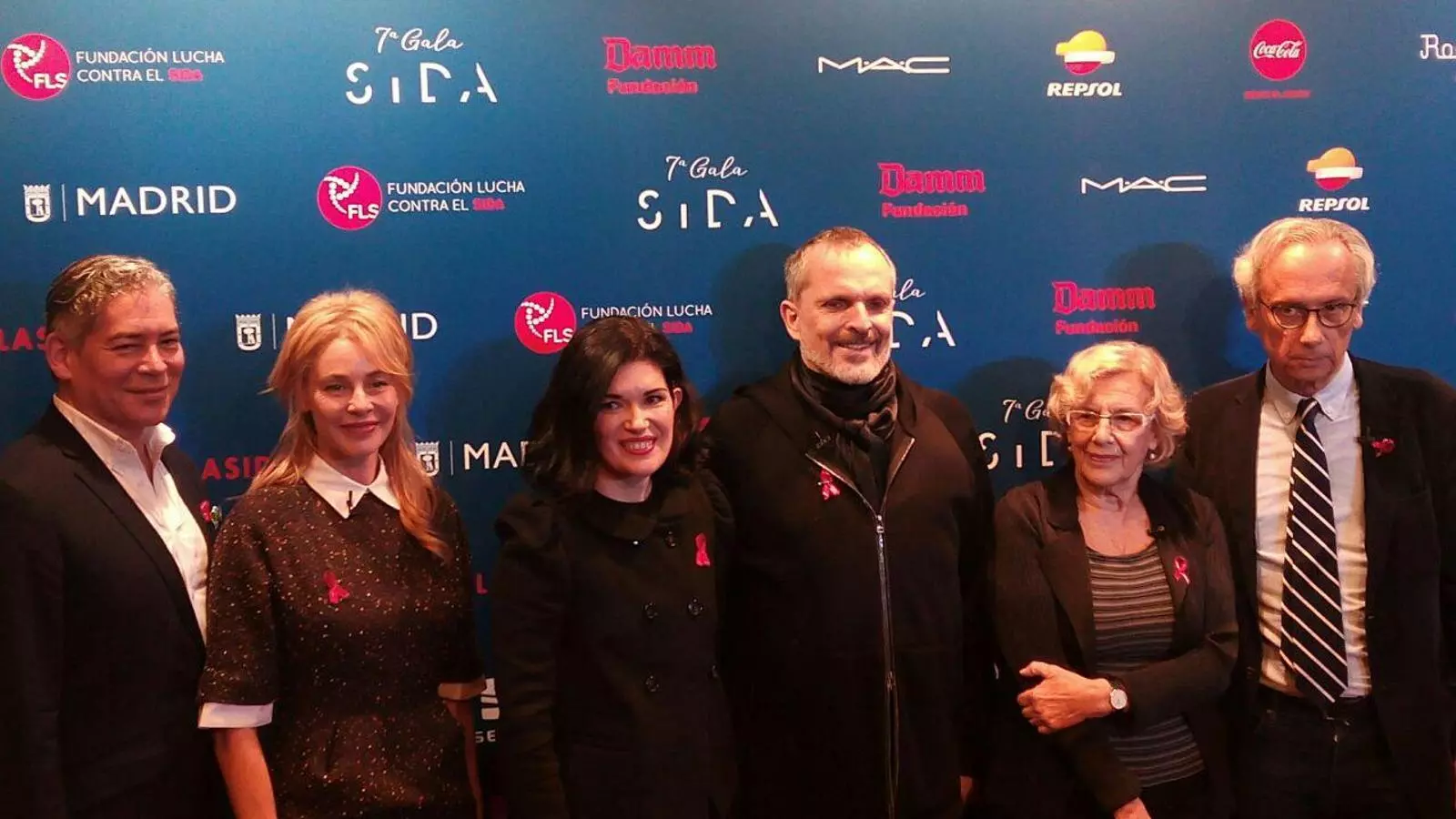 Els organitzadors de la VII Gala Sida, que aquest any se celebra a Madrid. ARA