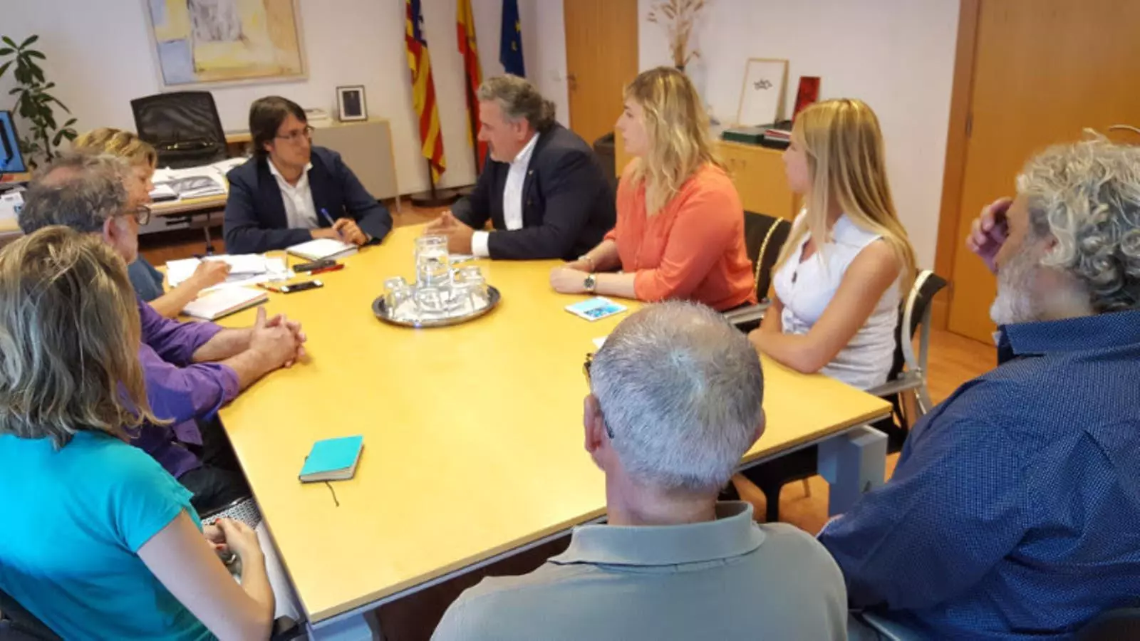 Bernat Coll, president de Pimeco, al costat de Iago Negueruela.