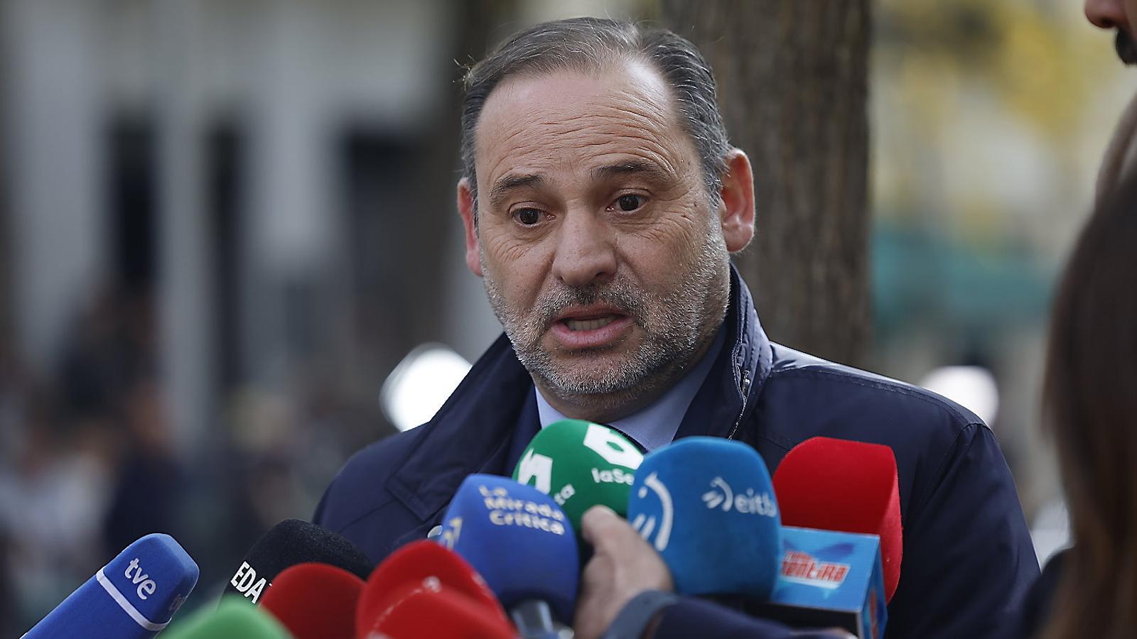 L’exministre i diputat al Congrés José Luis Ábalos, després de la seva declaració al Suprem, la setmana passada. MARISCAL / EFE