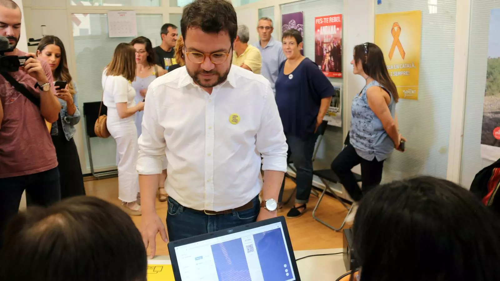 Aragonès confia en un "ampli suport" dels militants a la nova executiva d'ERC