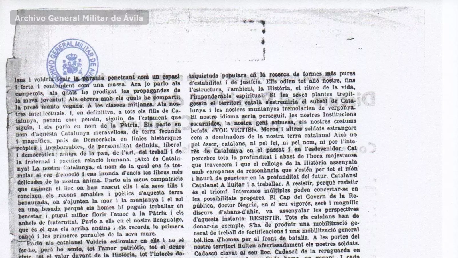 L'Arxiu Militar d'Àvila limita l'accés a la documentació de la Guerra Civil