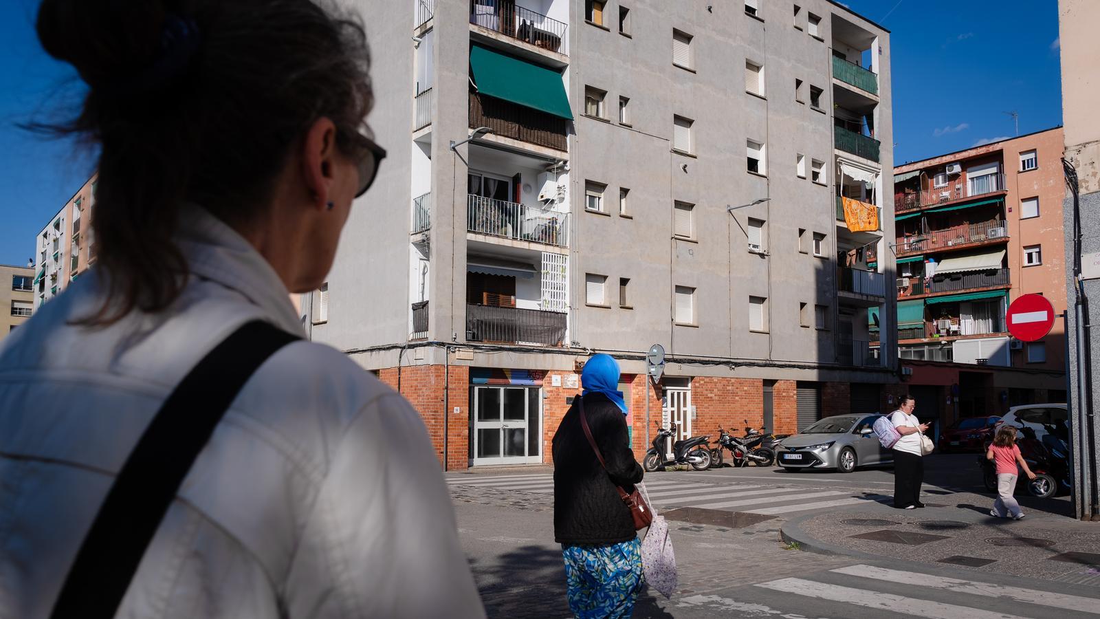 Bloques de pisos en el barrio de Santa Eugènia de Girona