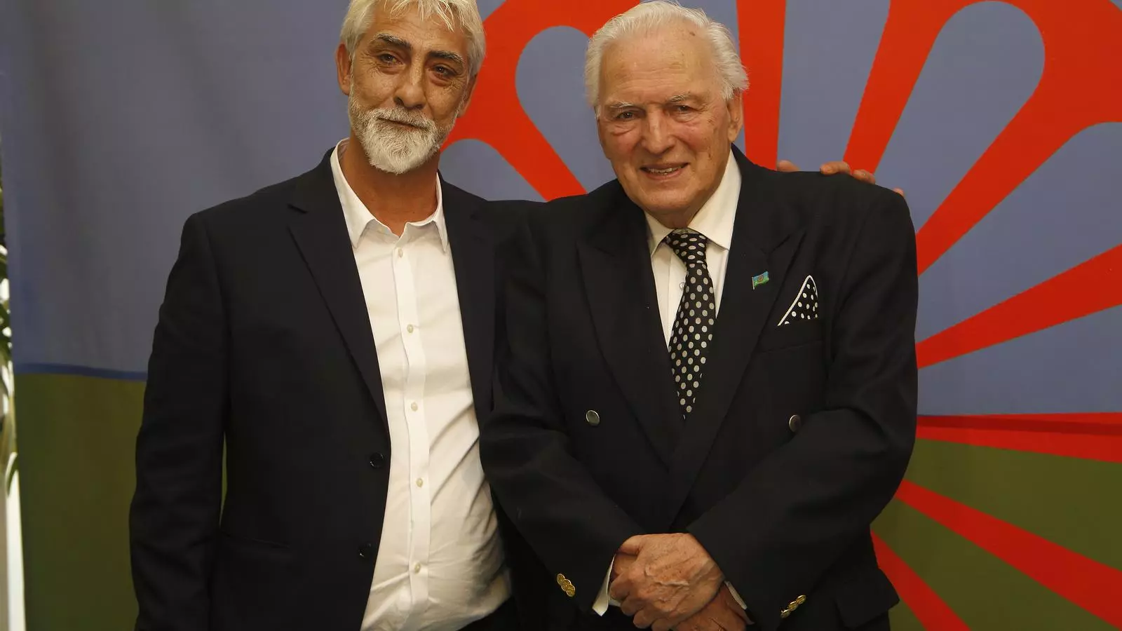 El president de la FEGIB, Carlos Cortés; i el president de la Unió Romaní Espanyola, Juan de Dios Ramírez Heredia.