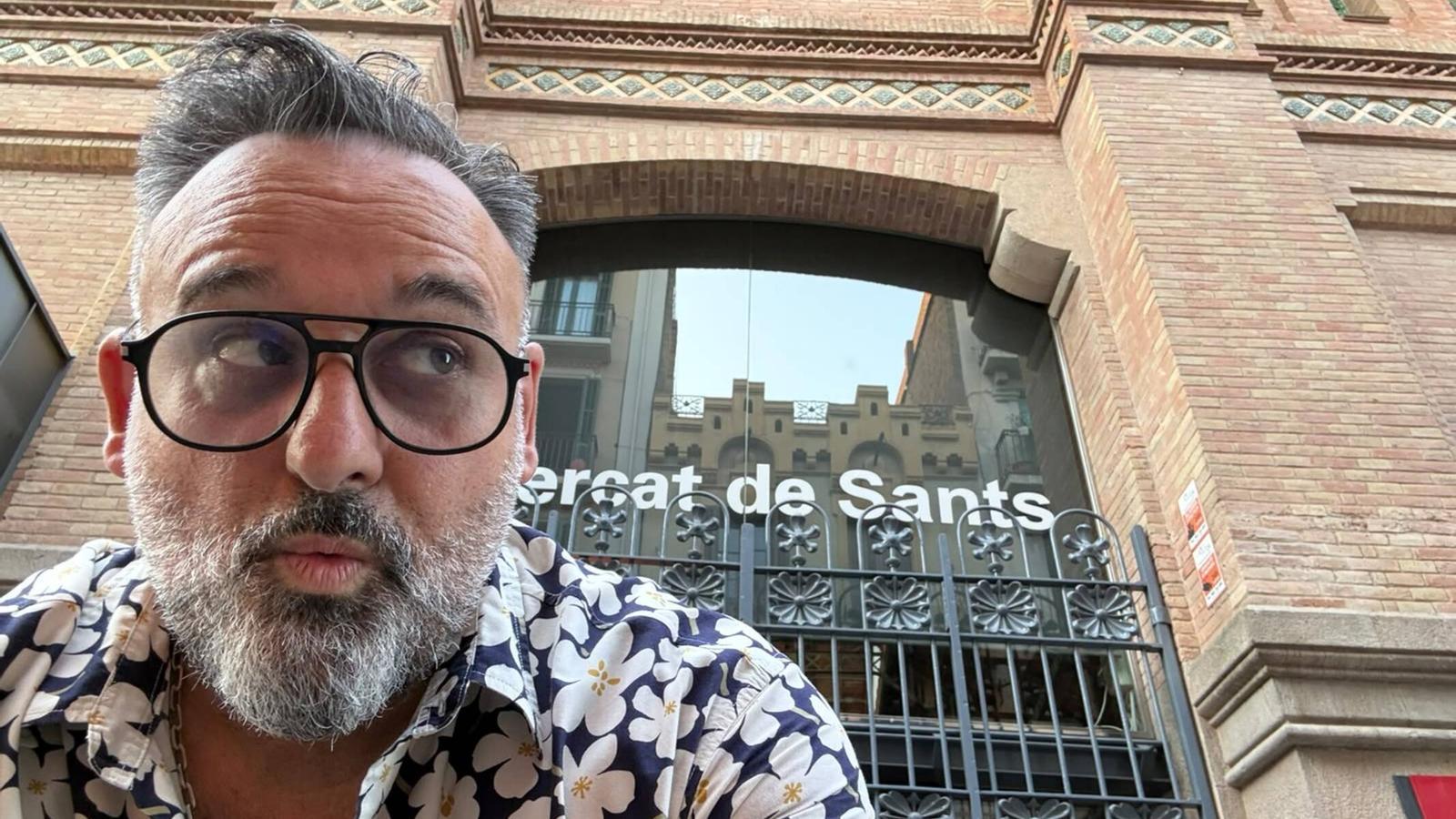 Javi Royo at the Sants Market in Barcelona