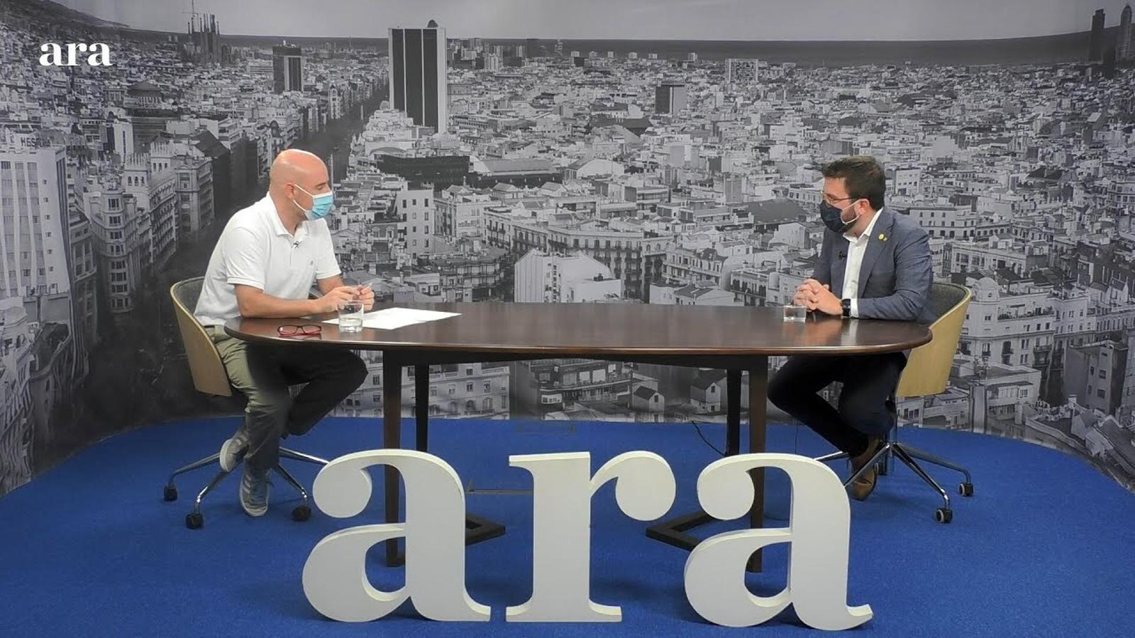 Entrevista de David Miró a Pere Aragonès