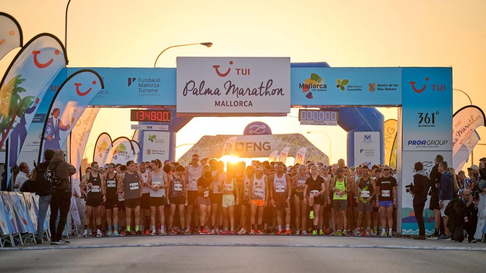 Start of the race that was carried out in Palma