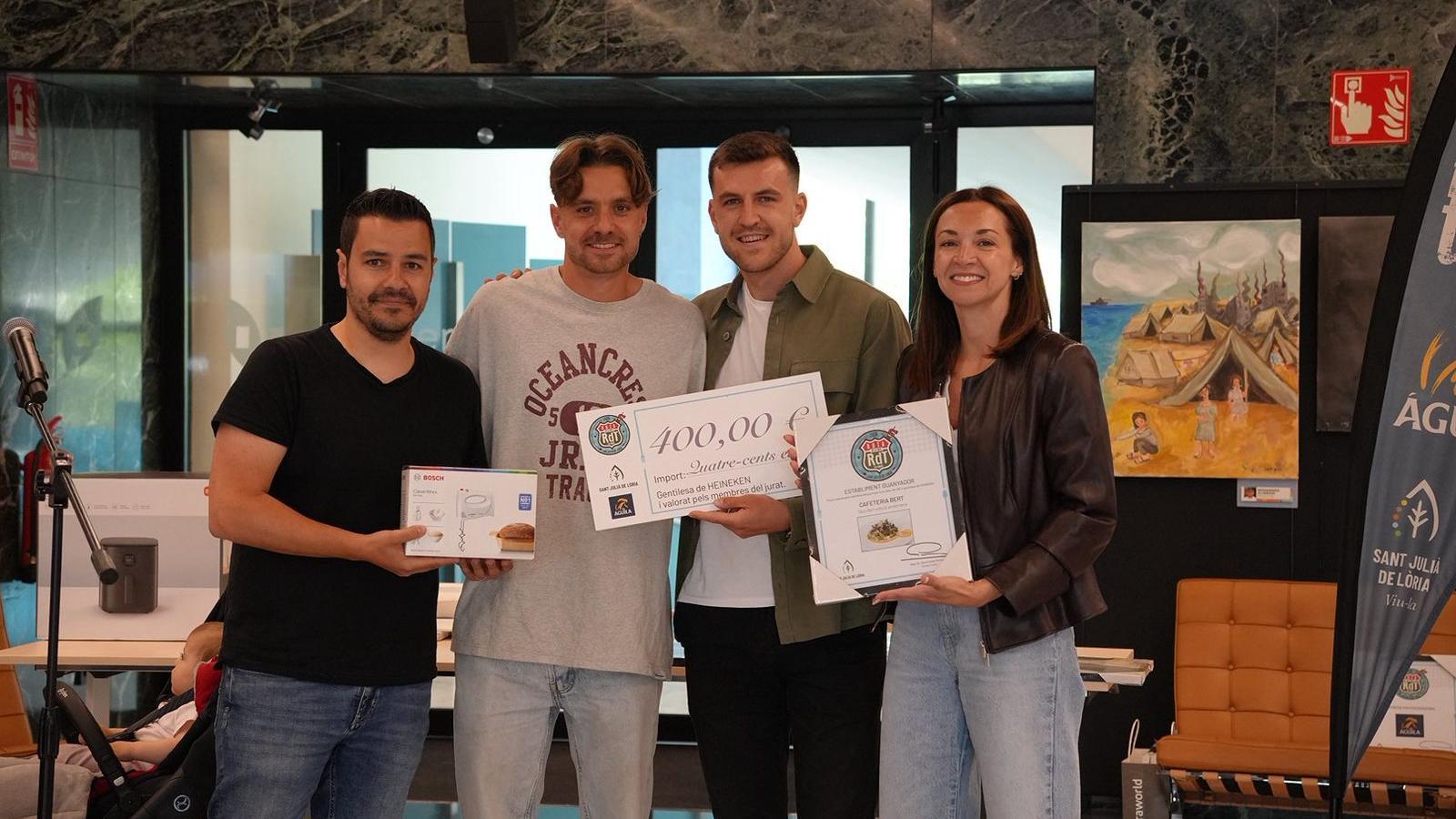 Els representants del BERT, guanyadors del premi Heineken.