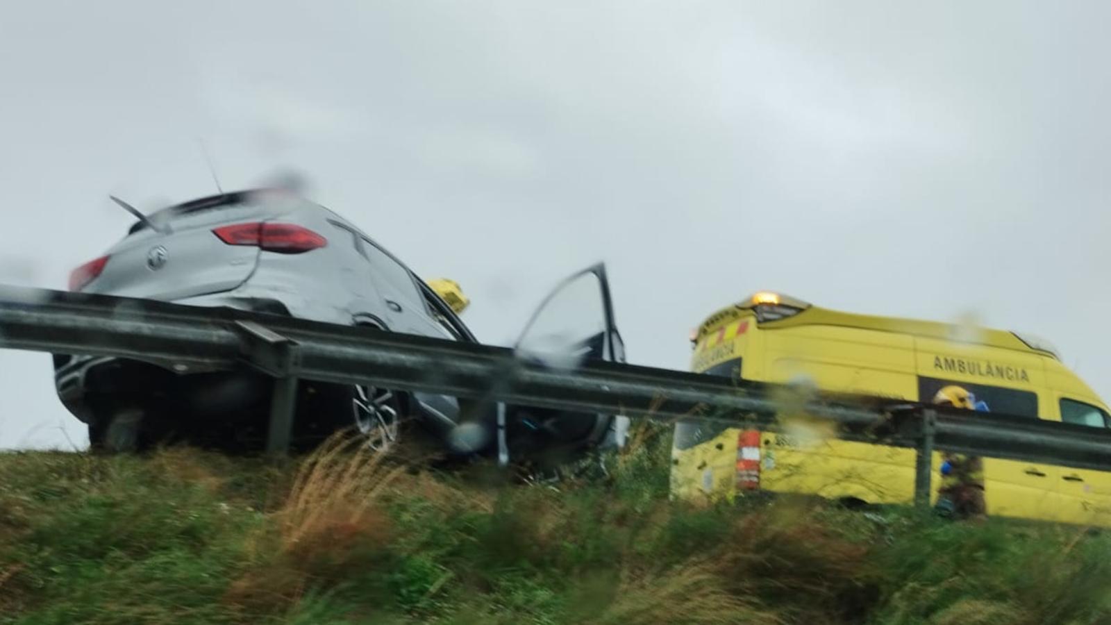Imagen del accidente mortal en la N-II a la altura del Far d'Empordà el pasado diciembre.