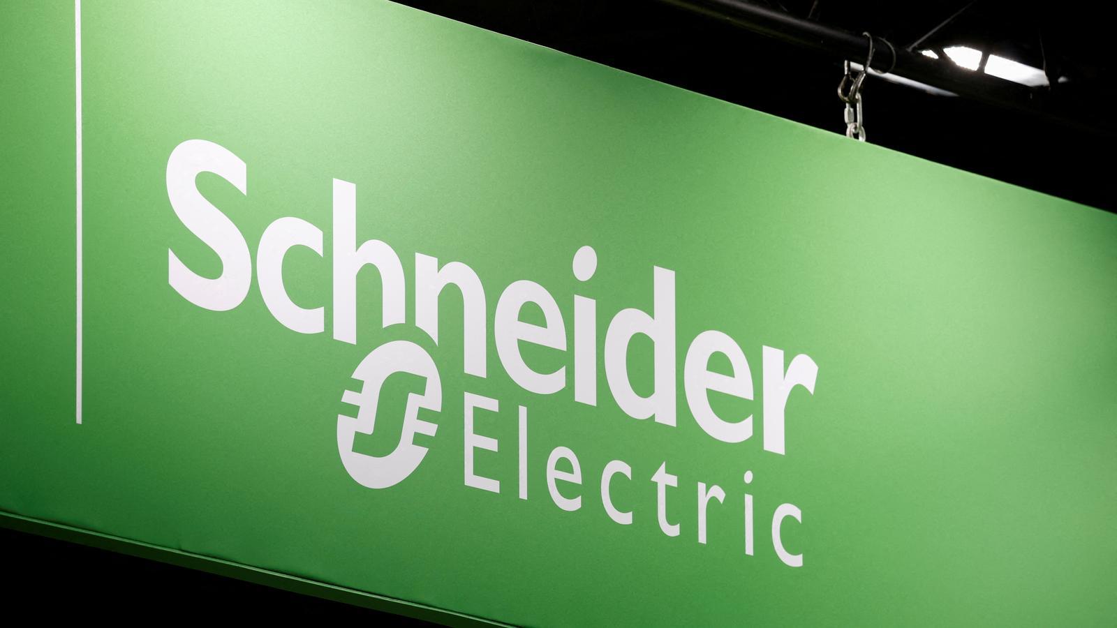El logo de la compañía Schneider Electric, en una imagen de archivo.