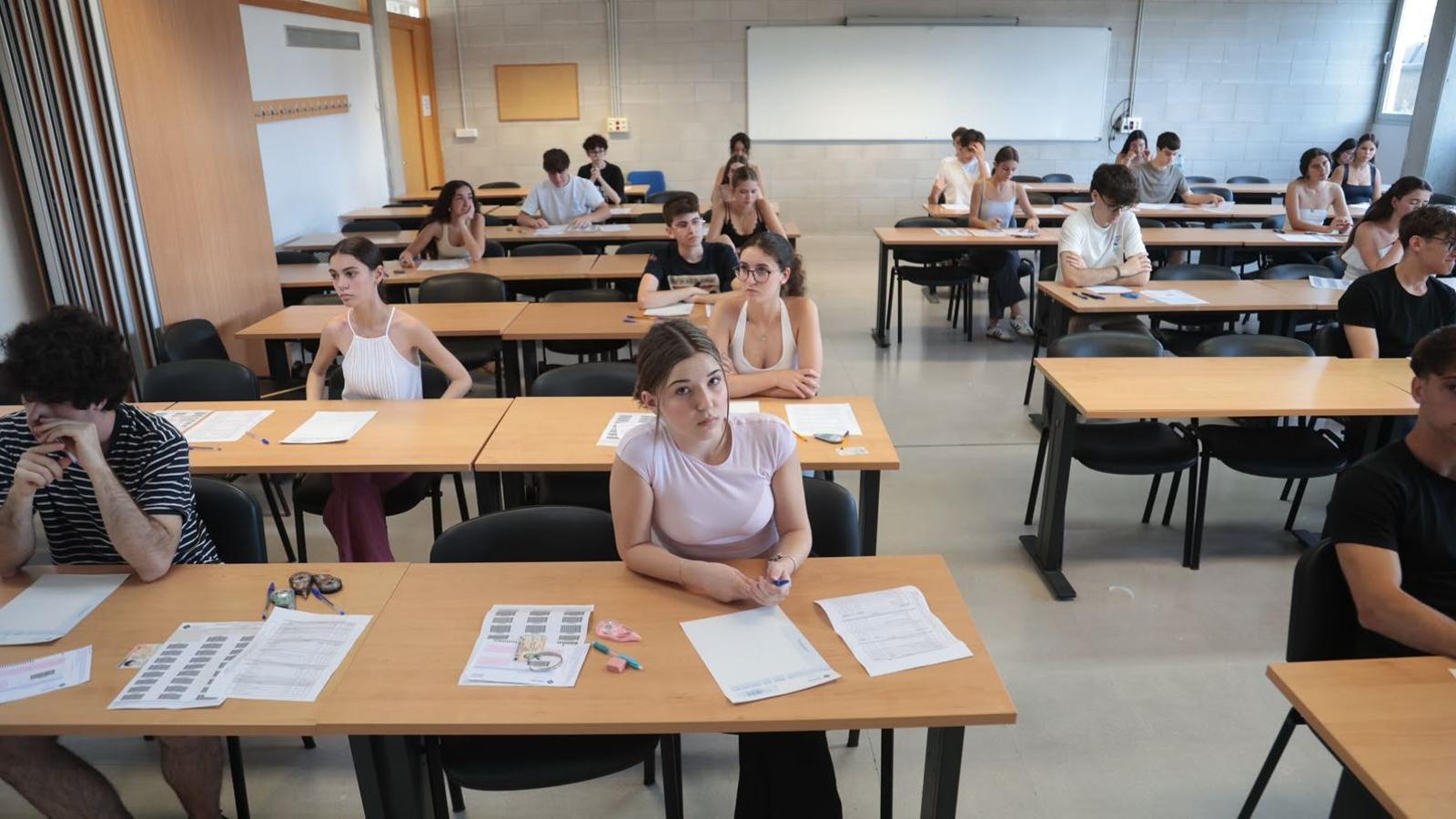 Primera jornada de la Selectivitat 2026.