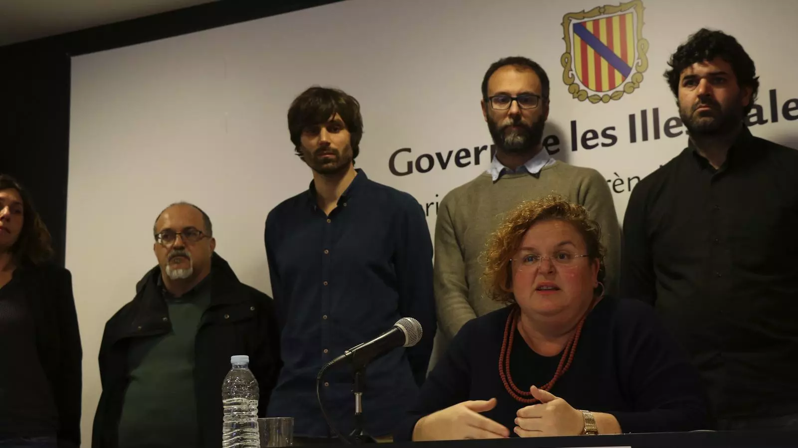 L'exconsellera de Transparència, Ruth Mateu, durant la roda de premsa.