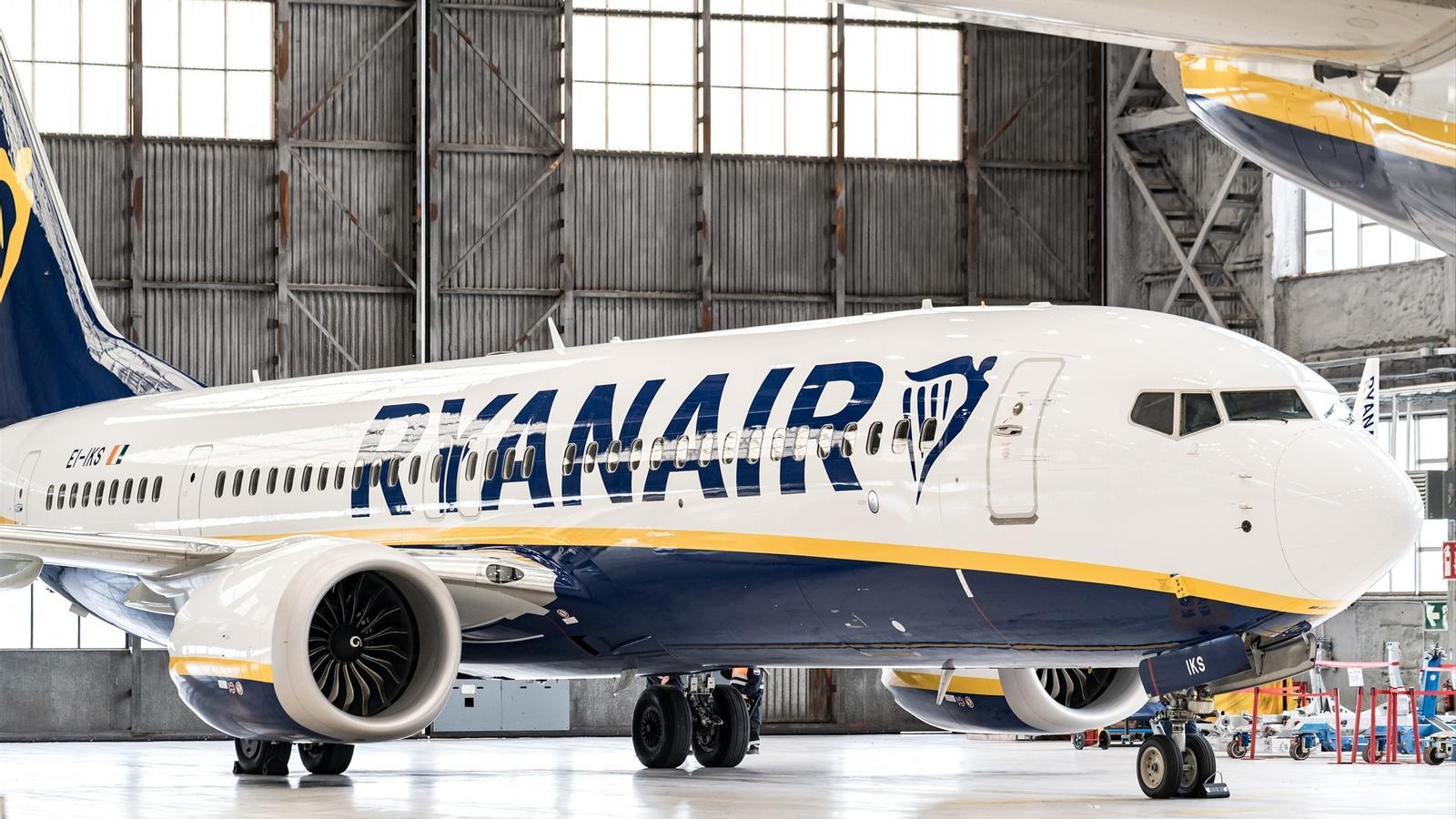 A Ryanair plane