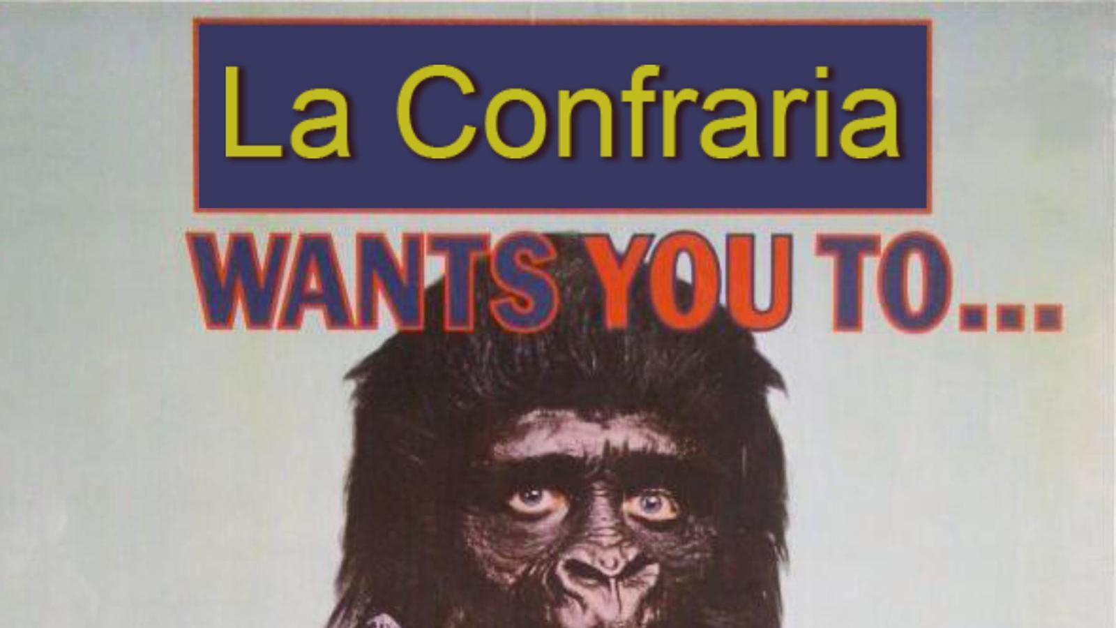 El cartell de la Confraria de Sant Sebastià, que participarà a la recreació de la batalla nobiliària.