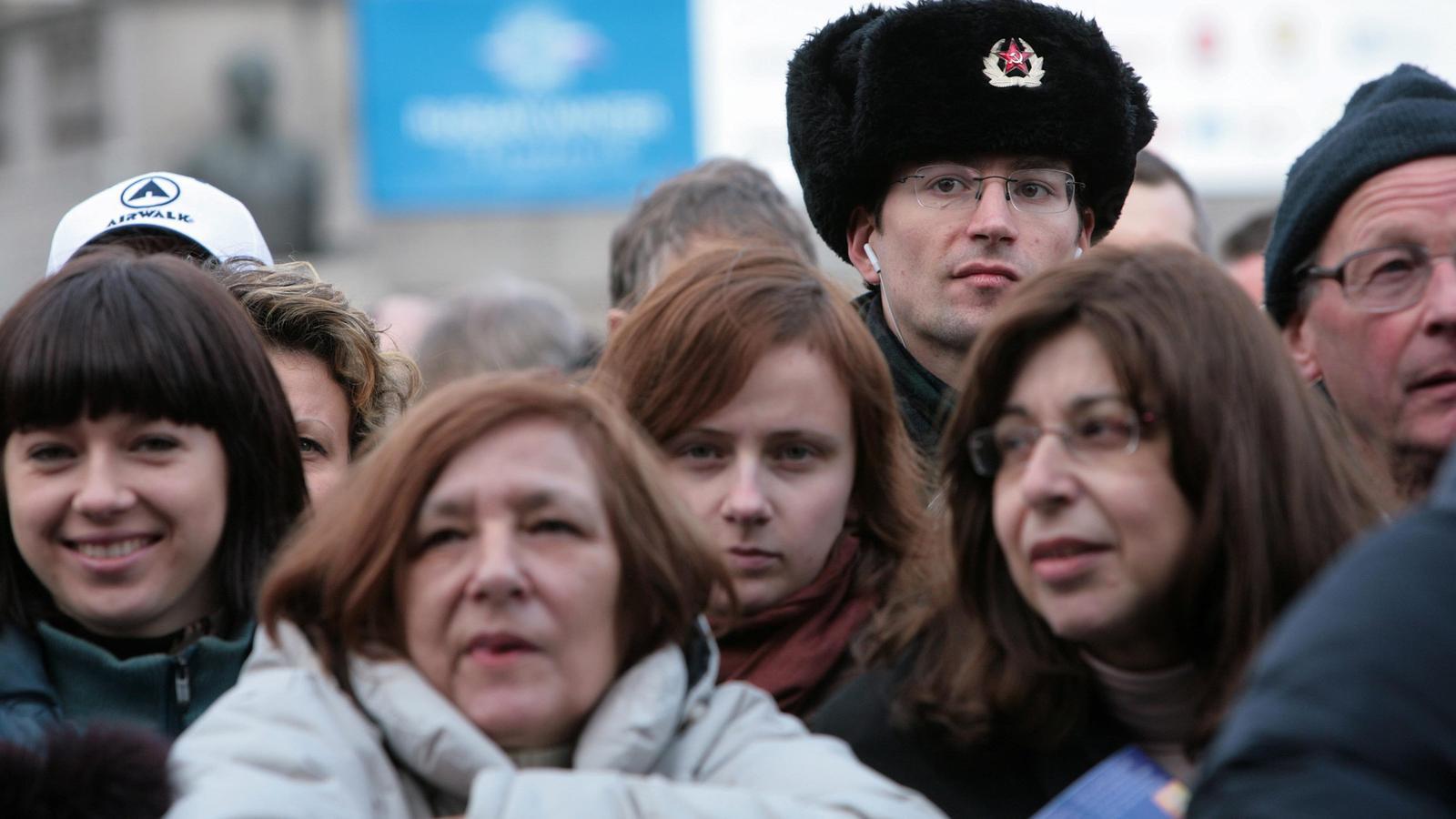 Festival de invierno ruso a Trafalgar Square, Londres