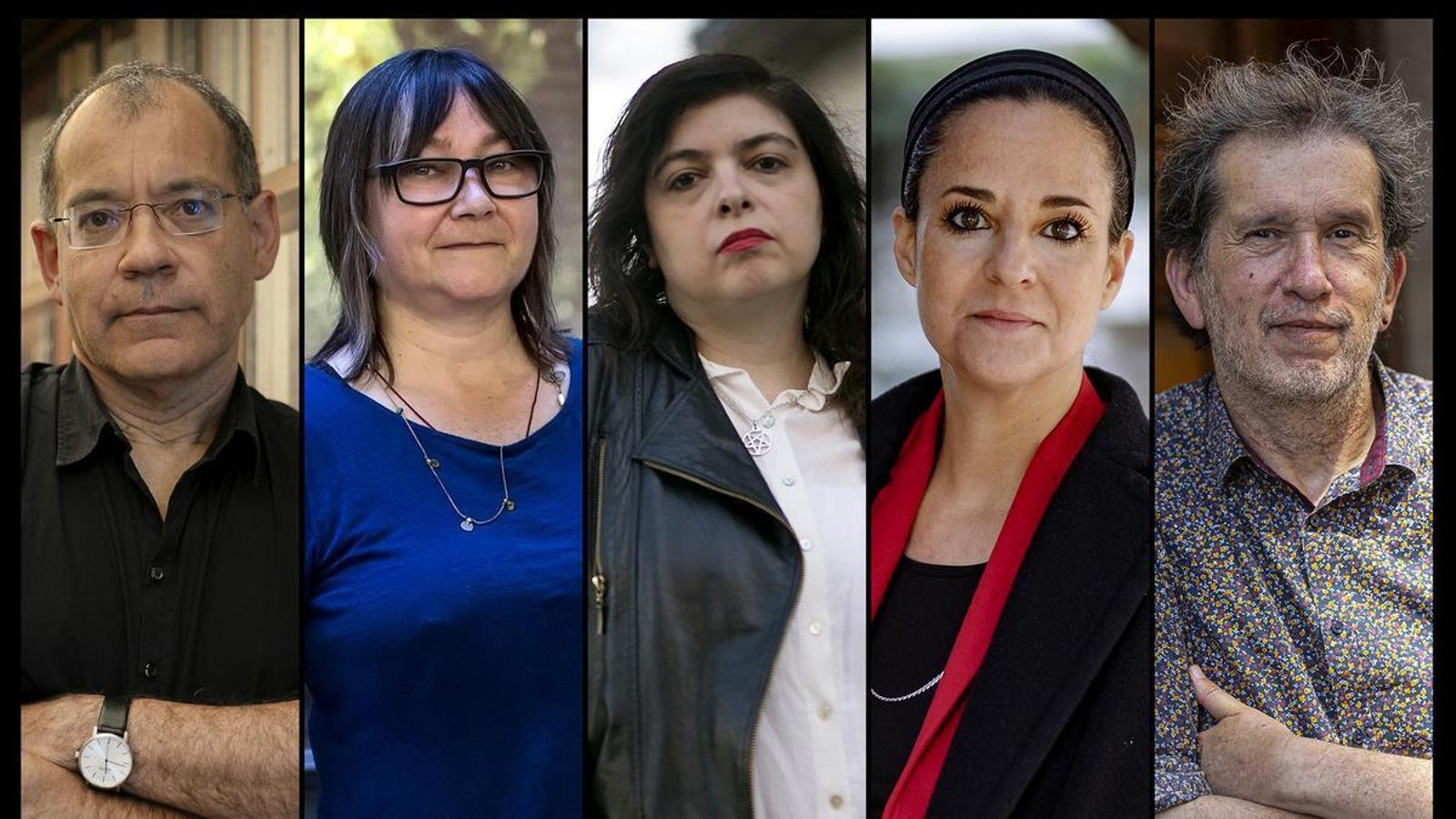 Toni Sala, Ali Smith, Mariana Enríquez, Gemma Ruiz and Joan Lluís Lluís.