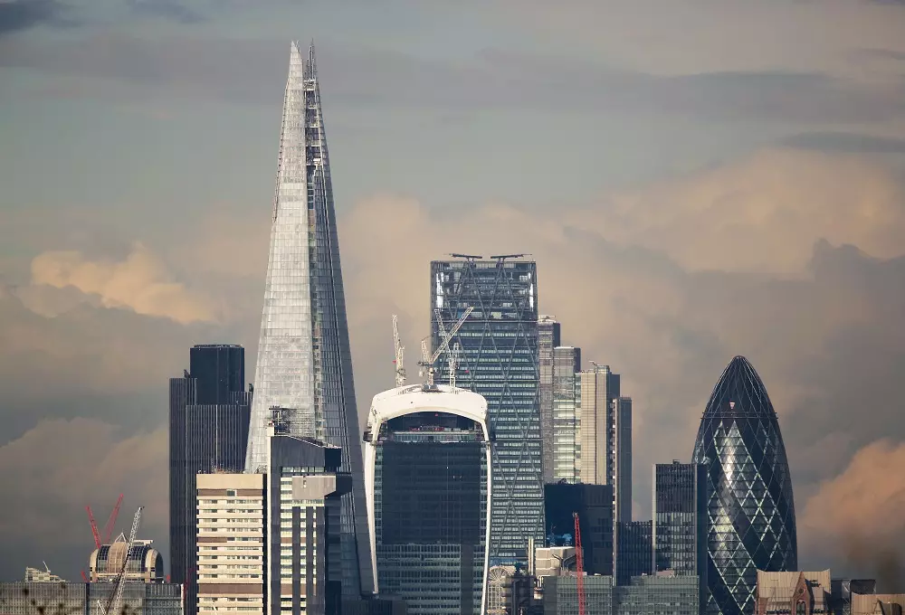 El districte financer de Londres en una imatge d'arxiu.