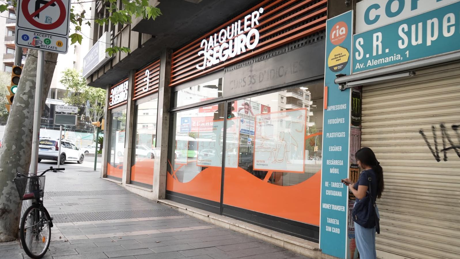 Büro des Unternehmens Alquiler Seguro in Palma.