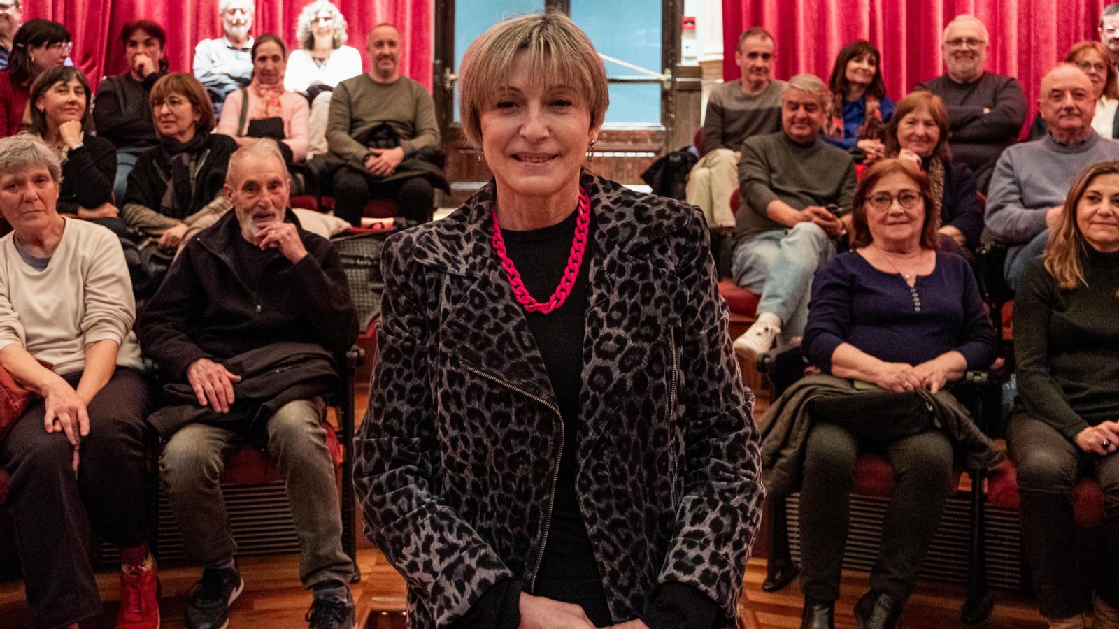 Carme Forcadell y Albert Om, en un encuentro en el programa 2 x 100.