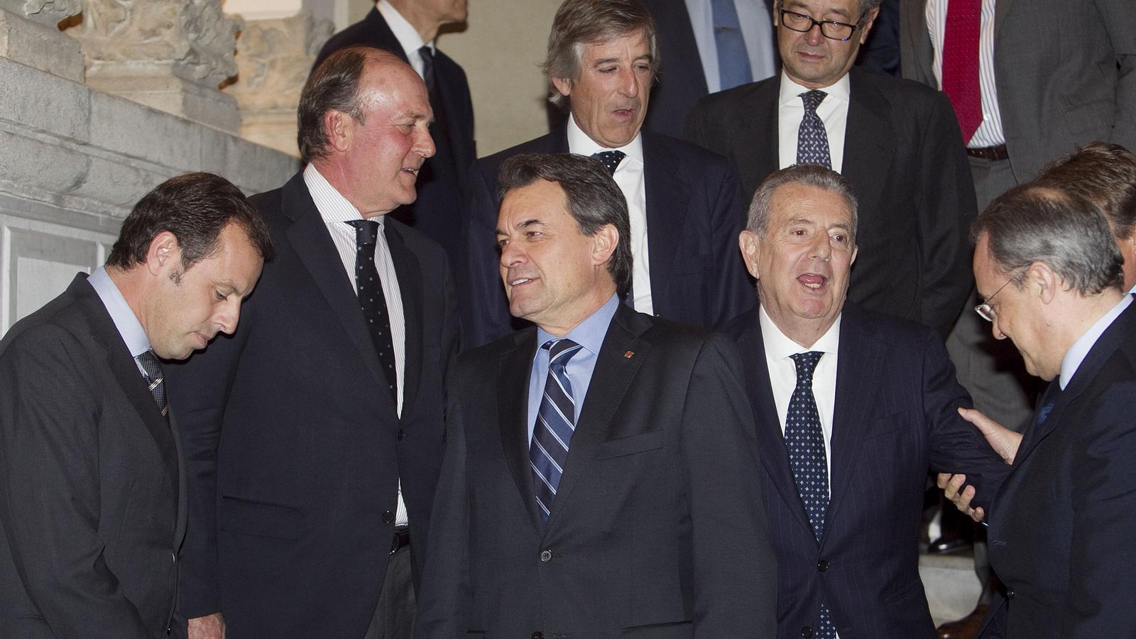 Última reunió del lobi Pont Aeri d'empresaris de Barcelona i de Madrid, dimecres.