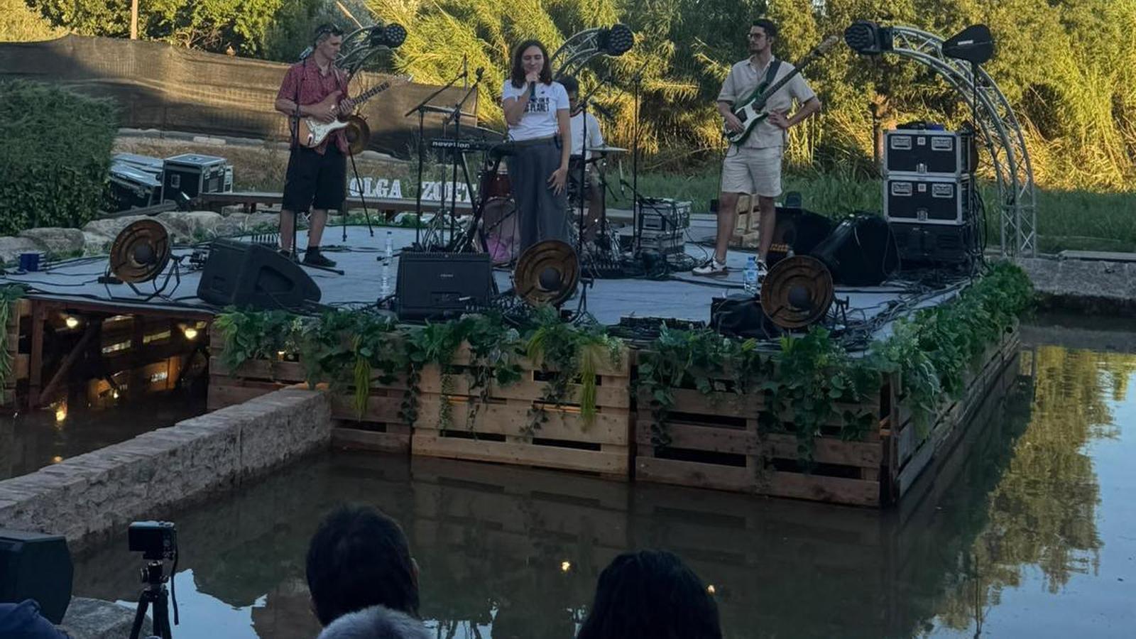 Concierto de Olga Zoet como Lavanderos de Juneda el pasado 2 de julio