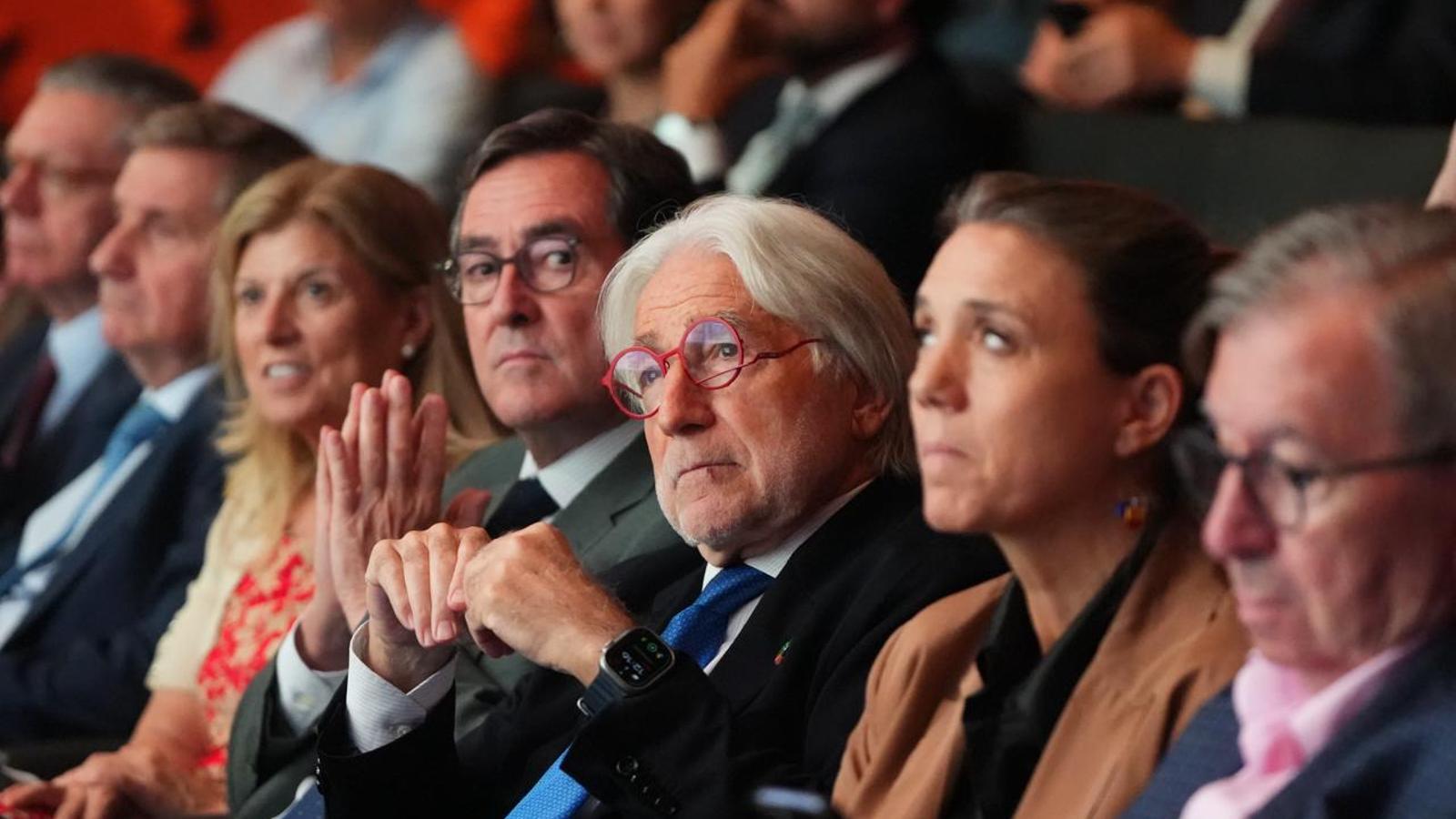 The presidents of Foment del Treball, Josep Sánchez Llibre, and the CEOE, Antonio Garamendi