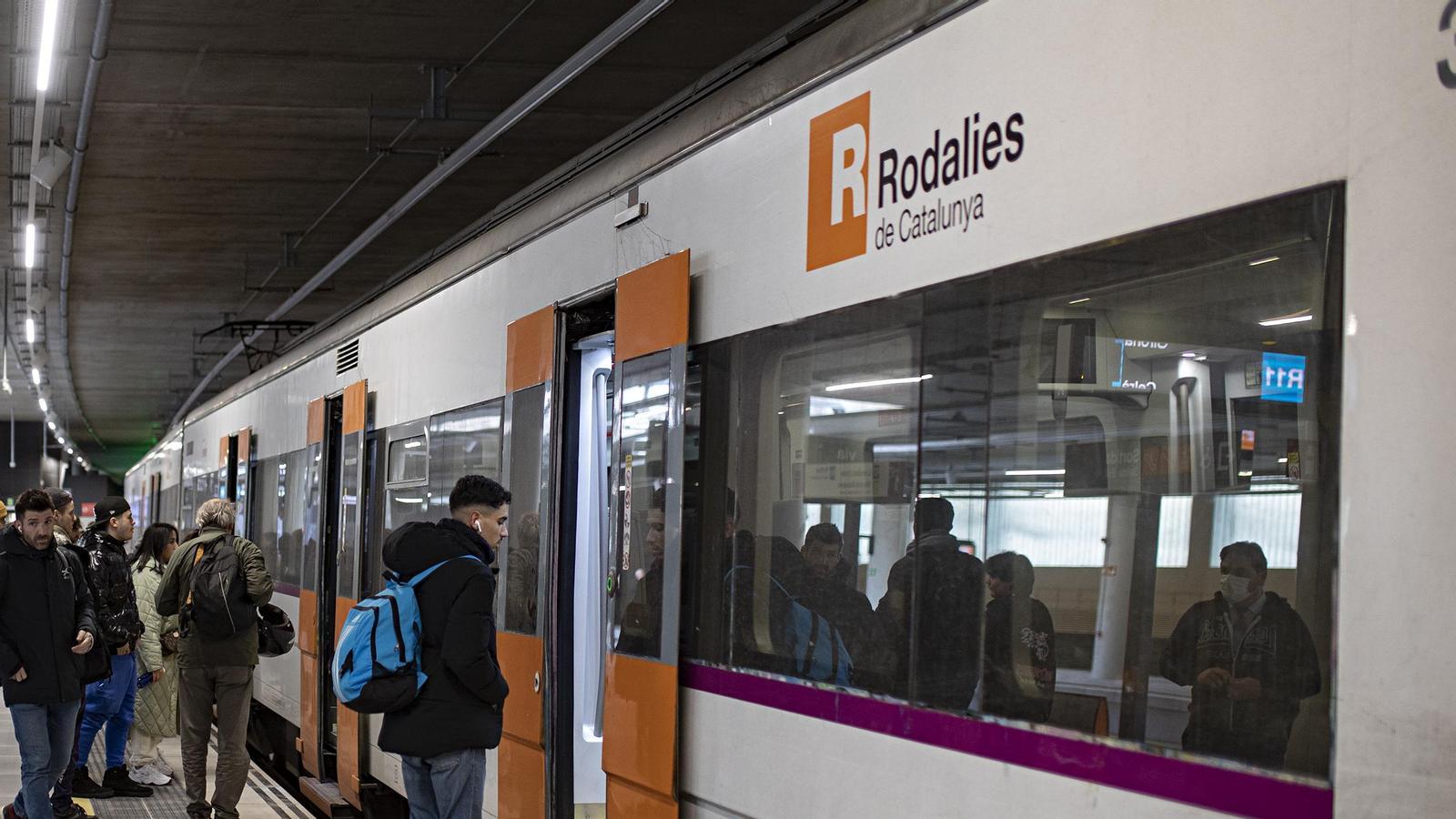 A Renfe commuter train